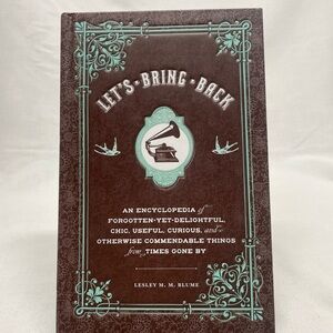 Chronicle Books Let’s Bring Back…